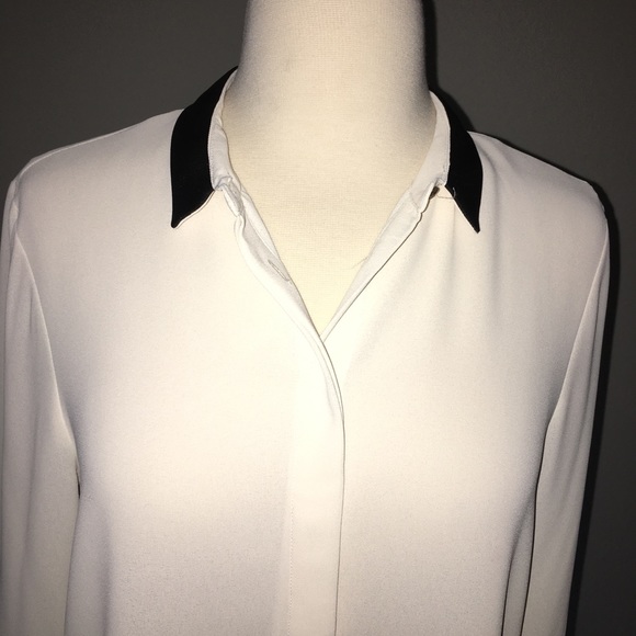 Zara Flowing Shirt with Contrasting Trims - Picture 4 of 8